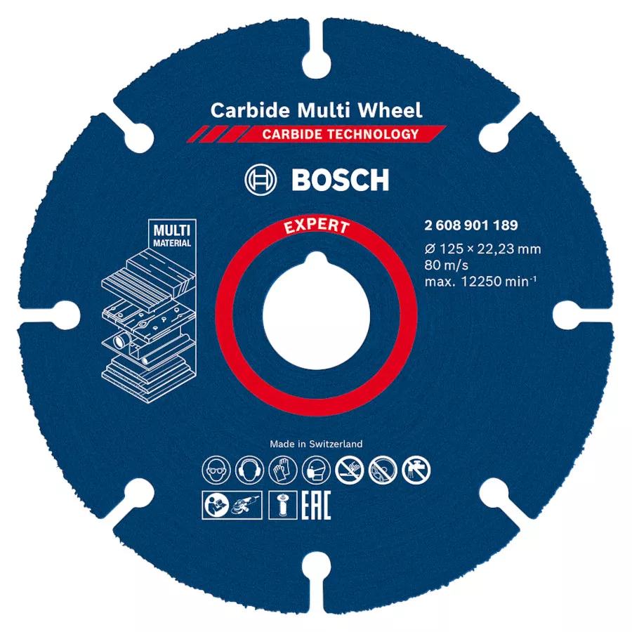 Disque à tronçonner Expert Carbide Multi Wheel Bosch Ø125mm